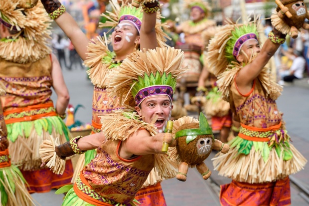 Dancers ahead of the Maui's float during the new Magic Happens Parade on Main Street U.S.A. inside Disneyland in Anaheim, CA, on Thursday, Feb 27, 2020. (Photo by Jeff Gritchen, Orange County Register/SCNG)