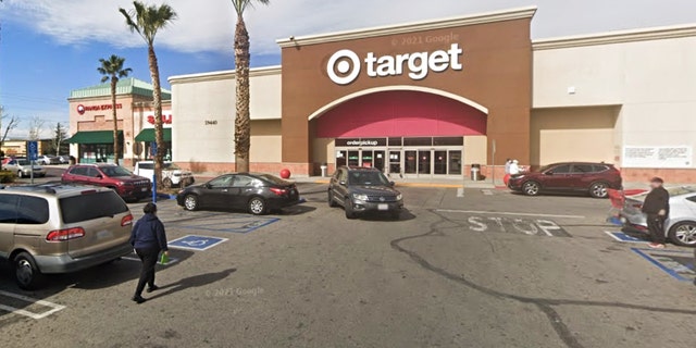 The catalytic converter theft incident occurred outside a Target in Palmdale, California, on Tuesday.