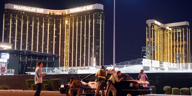 Gunman Stephen Paddock fired at a Las Vegas concert from the 32nd floor of the Mandalay Bay Hotel and Casino on Oct. 1, 2017, killing 58 people.