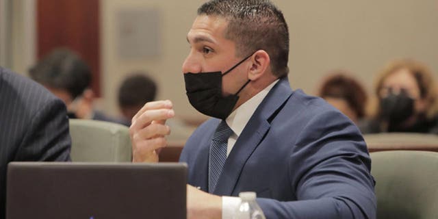 Deputy District Attorney Shea Sanna at the Hannah Tubbs hearing in Antelope Valley Juvenile Court, California on Jan. 27, 2022.