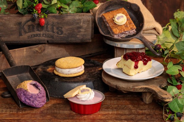 Seasonal Boysenberry Desserts at the Knott's Boyseberry Festival. (Knott's)