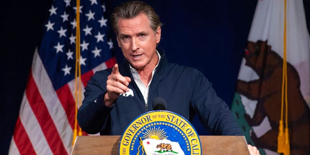 California Gov. Gavin Newsom speaks in Sacramento, Calif., Jan. 10, 2023.