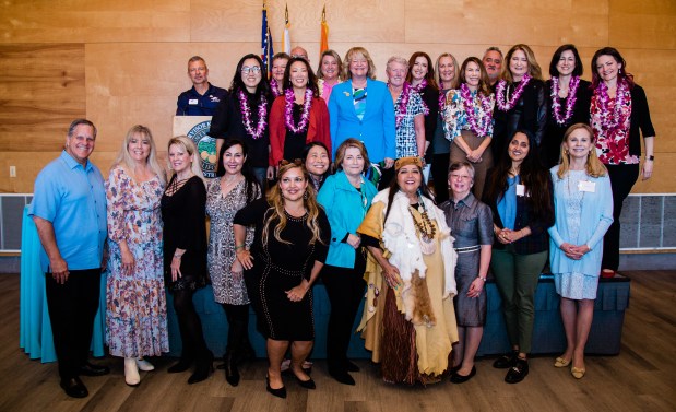 Orange County Supervisor Katrina Foley stands with the nominees and awardees of her Second Annual Women Making A Difference Awards. (Courtesy of Katrina Foley's office)