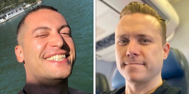 Nima Momeni, left, is jailed in San Francisco on a murder charge in the stabbing death of Cash App founder Bob Lee. San Francisco police say the two knew each other.