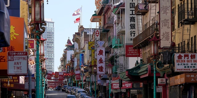 Grant Avenue in Chinatown in San Francisco,