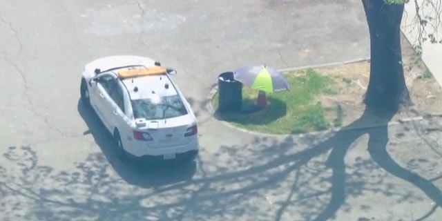 Aerial of possible crime scene