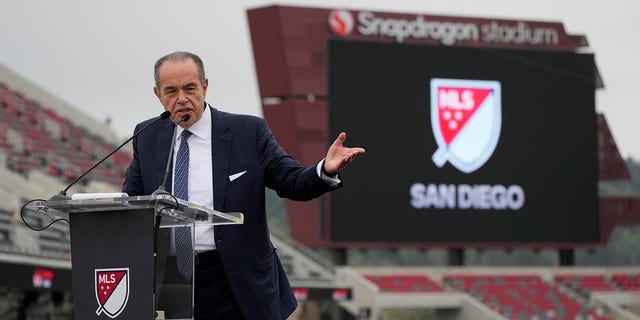 Mohamed Mansour is introduced as an MLS owner