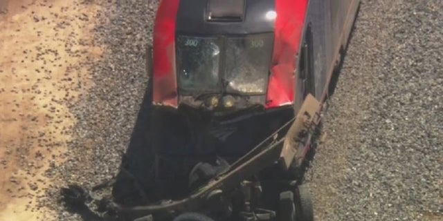 Amtrak collides with vehicle 