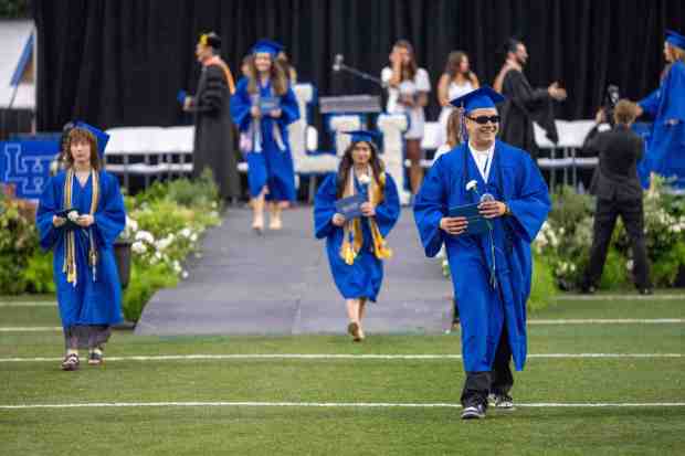 Senior students receive diplomas during the La Habra High School graduation ceremony on Wednesday, May 31st, 2023. (Photo by Michael Ares, Contributing Photographer)