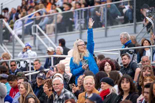 Family and friends cheer on senior students at the La Habra High School graduation ceremony on Wednesday, May 31st, 2023. (Photo by Michael Ares, Contributing Photographer)