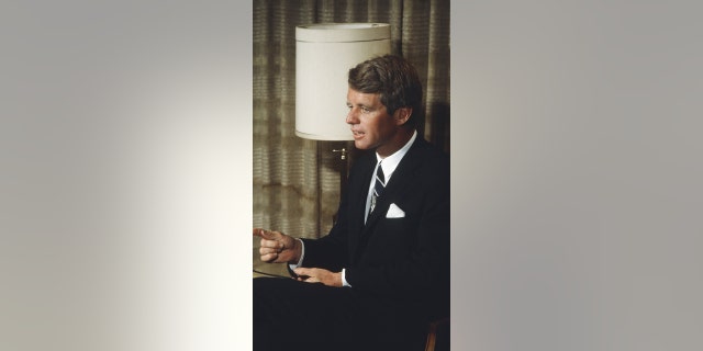 Sen. Robert F. Kennedy in California in 1068.