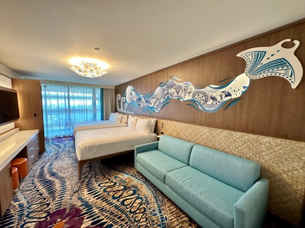 The three-bedroom Grand Villa suite in the new Disney Vacation Club tower at the Disneyland Hotel. (Brady MacDonald/Orange County Register/SCNG)