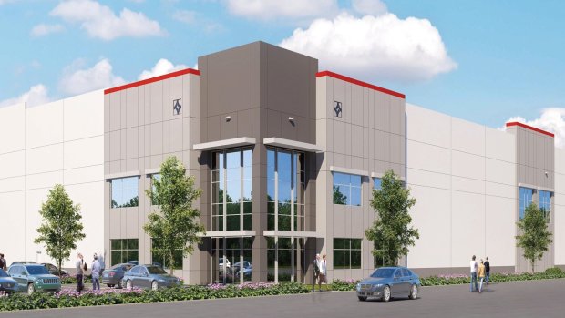 Newport Beach-based CapRock Partners has broken ground on its first building at CapRock Central Point III in the Central Valley. (Rendering courtesy of CapRock Partners)