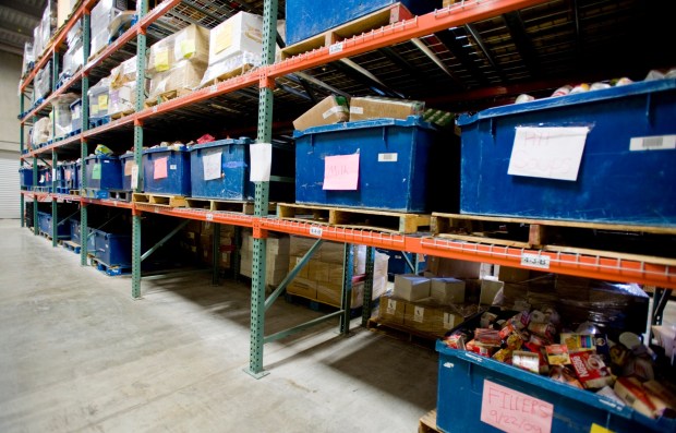 The Orange County Rescue Mission has an "urgent need" for food items through the end of the year. (Photo by Leonard Ortiz / The Orange County Register)