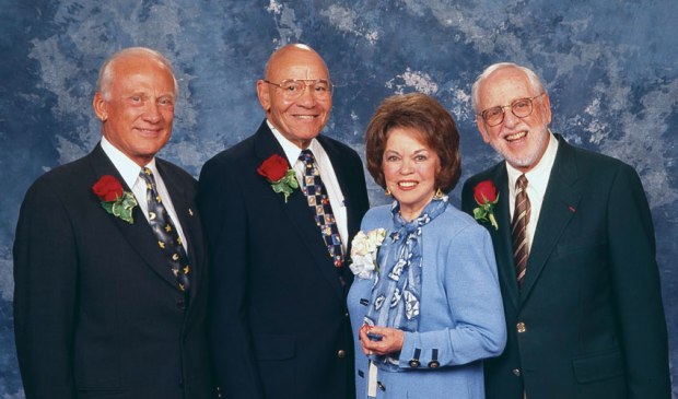 1999: For the first time in Rose Parade history, four Grand Marshals were chosen to represent the 20th century: Actress and diplomat, Shirley Temple Black; astronaut Buzz Aldrin; sports legend Jackie Robinson and film producer/documentarian David L. Wolper.