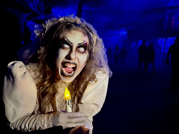 Knott's Scary Farm monsters roam the Buena Park theme park. (Photo by Brady MacDonald, Orange County Register/SCNG)