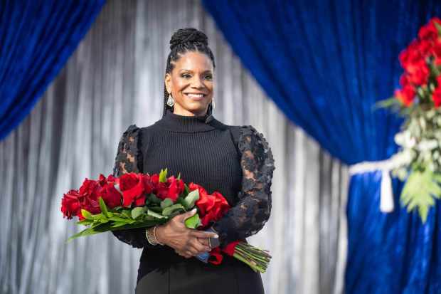 Singer and actress Audra McDonald is introduced as the Tournament of Roses 2024 Grand Marshal for the Rose Parade during a ceremony at the Tournament House in Pasadena on Friday, Dec. 1, 2023. (Photo by Sarah Reingewirtz, Los Angeles Daily News/SCNG)