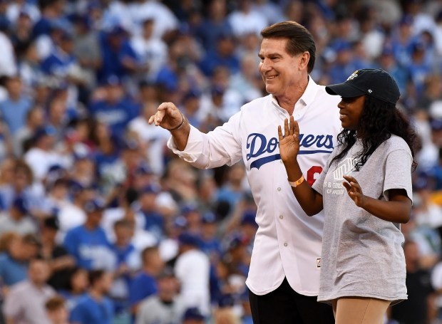 Former Los Angeles Dodgers great Steve Garvey prior to game two of a World Series baseball game against the Houston Astros at Dodger Stadium on Wednesday, Oct. 25, 2017 in Los Angeles. (Photo by Keith Birmingham, Pasadena Star-News/SCNG)