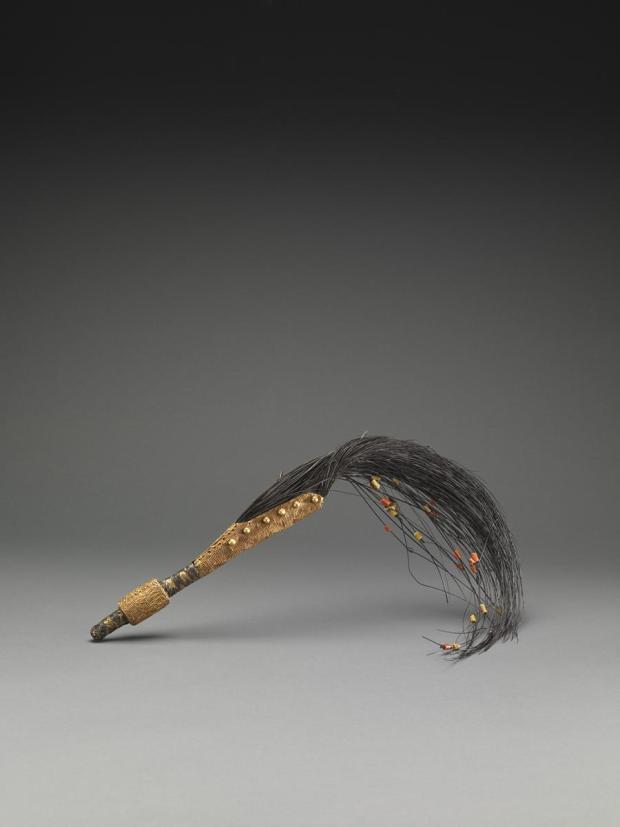 This Sika Mena (elephant tail whisk) is among the items returned to Ghana by the Fowler Museum at UCLA. (Courtesy photo)