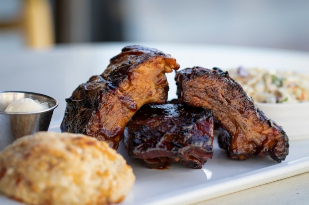 Soda Pop Baby Back Ribs at Great Maple restaurant in the Pixar Place Hotel at the Disneyland resort. (Jen Cook/Great Maple)