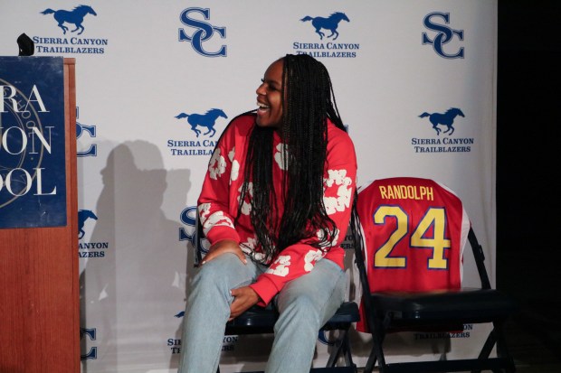 Sierra Canyon girls basketball player Mackenly Randolph was recognized as a McDonald's All-American on Friday at Sierra Canyon School. (Courtesy of Sierra Canyon)