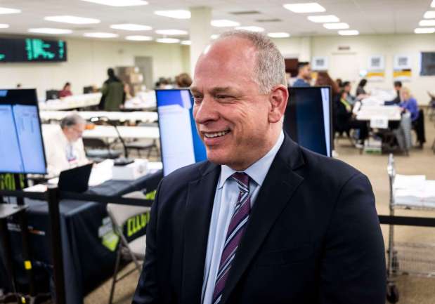 Orange County Registrar Bob Page talks about operations at the registrar's facility in Santa Ana, CA on Tuesday, March 5, 2024. (Photo by Paul Bersebach, Orange County Register/SCNG)