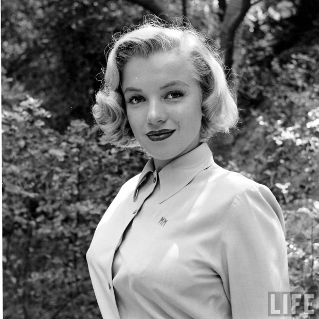 Marilyn Monroe is shown here in an Aug. 8, 1950, image by Life magazine photographer Edward Clark. (File photo)